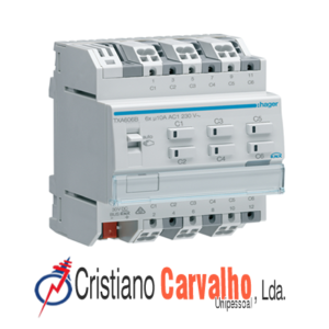 Actuador bin./est. 6 canais 10A KNX - TXA606B