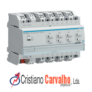 Actuador bin./est. 8 canais 16A Cap KNX - TXA608D