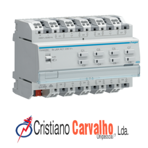 Actuador estores/pers 8 canais 230V KNX - TXA628C