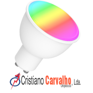 Lâmpada inteligente RGB - NVS-RGBWBULB-45GU10-W