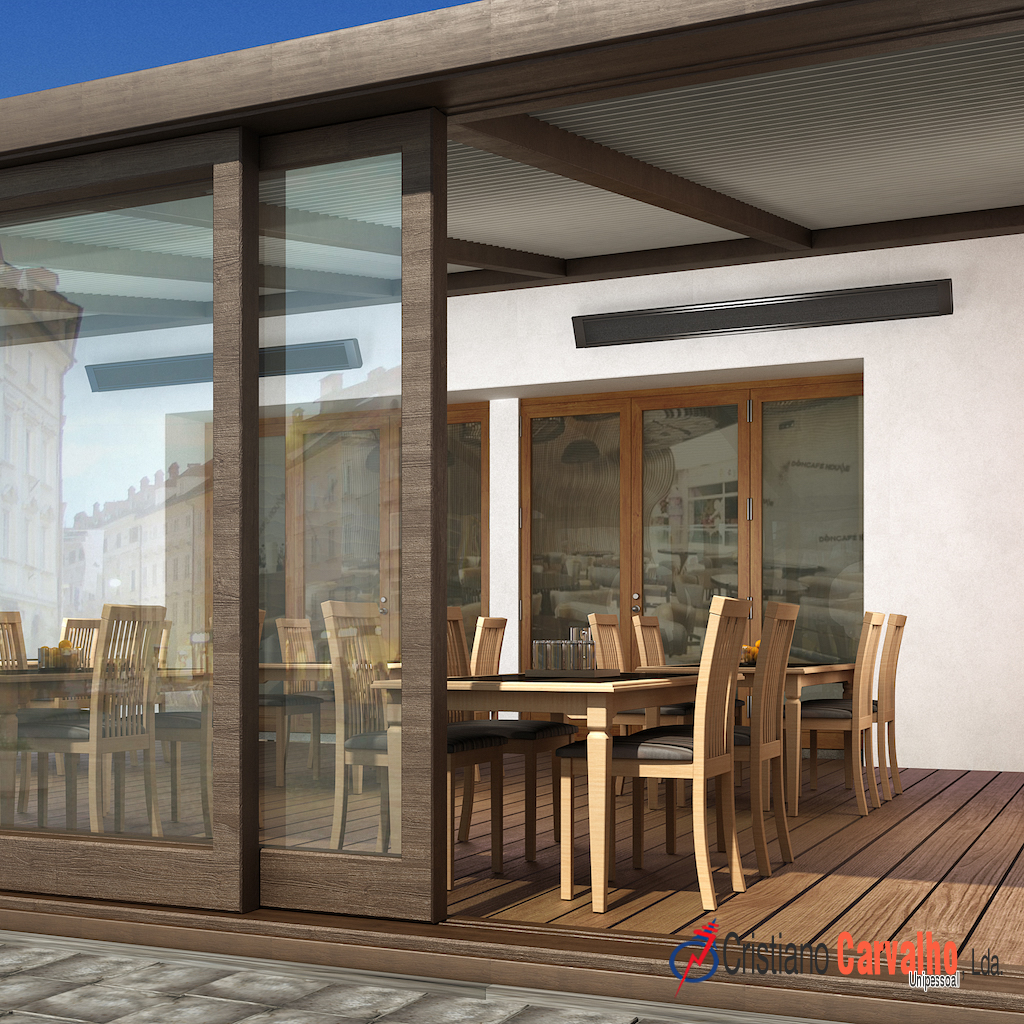 Aquecedor de terraço de painel radiante TH1000 - Image 2